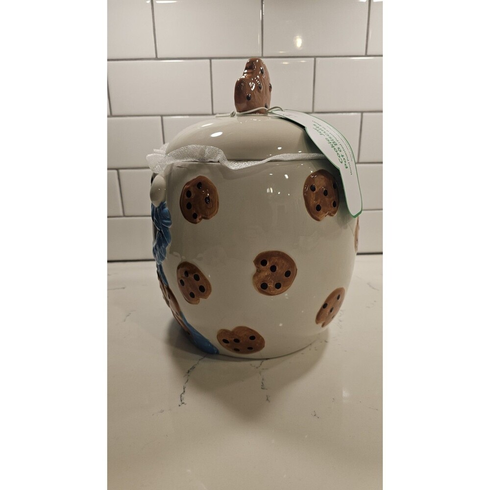 New !! SESAME STREET 🍪 Cookie Monster 🍪 Cookie Jar / Canister •  11 x 8 inch - Picture 2 of 9
